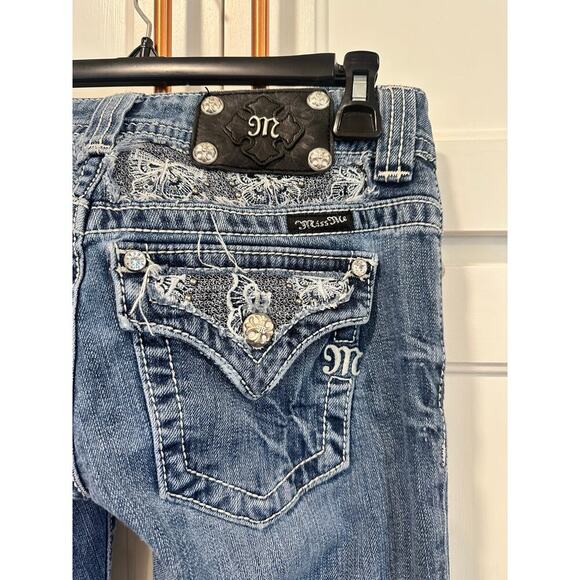 Miss Me Blue Straight Leg Jeans - Picture 5 of 8